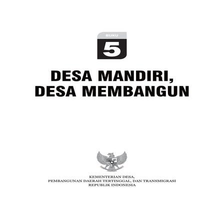 Desa Mandiri, Desa Membangun (DPR RI)