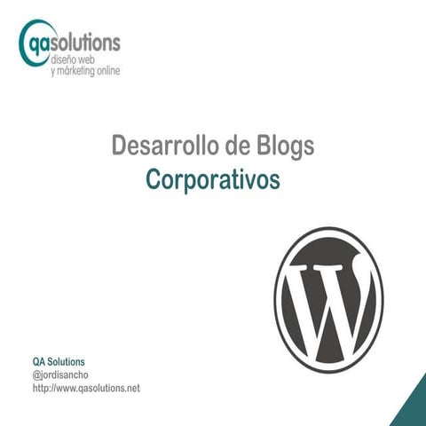 Desarrollo de Blogs Corporativos 