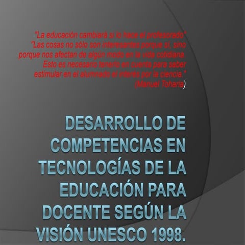 Desarrollo De Competencias En TecnologíAs De La EducacióN
