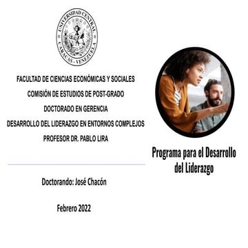 Programa para el Desarrollo del Liderazgo