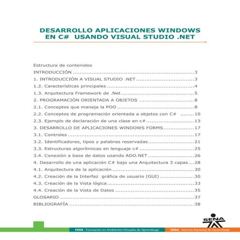 Desarrollo aplicaciones windows c#