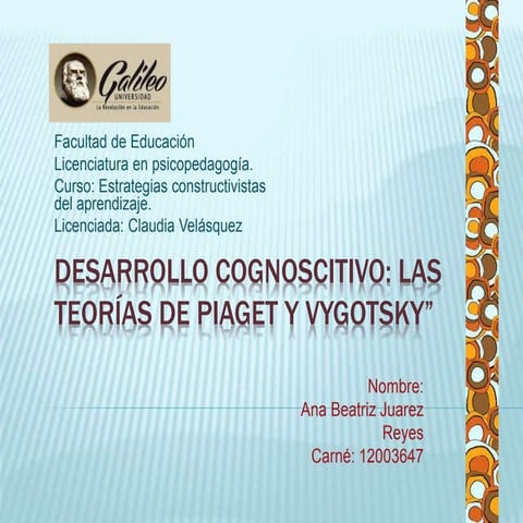 TEORIAS COGNOSCITIVAS
