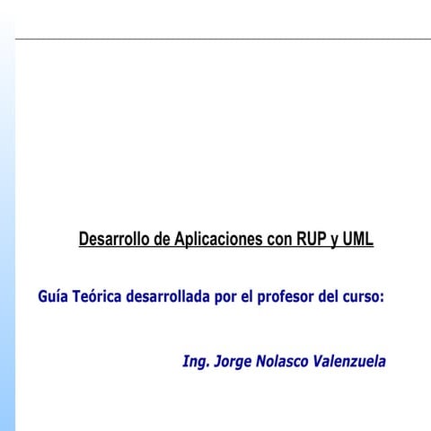 Desarrollo de aplicaciones con rup y uml