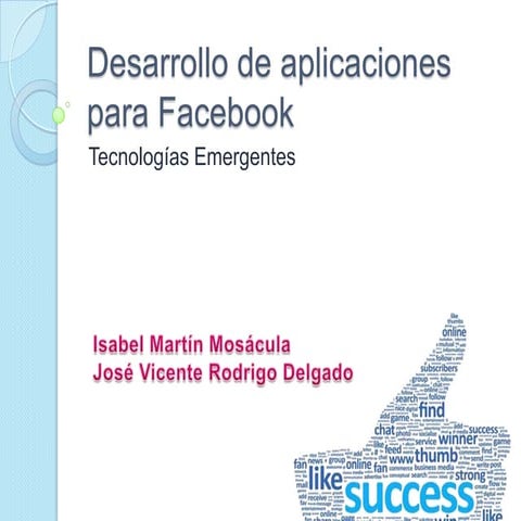 Desarrollo de aplicaciones para facebook
