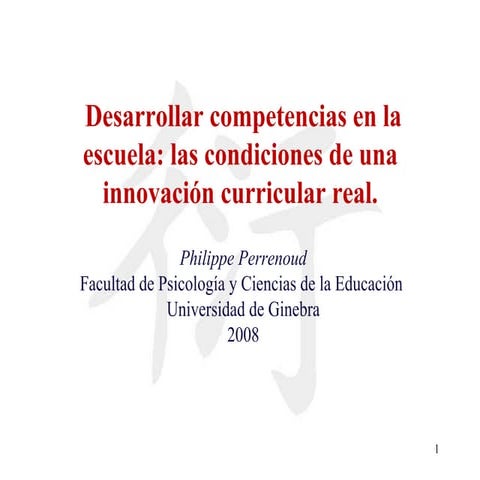 Desarrollo de competencias