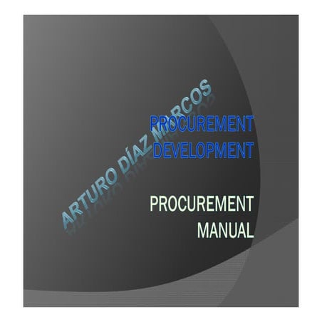 Procurement development