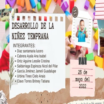 DESARROLLO DE LA NIÑEZ EN NIÑOS.PSICOLOGIA