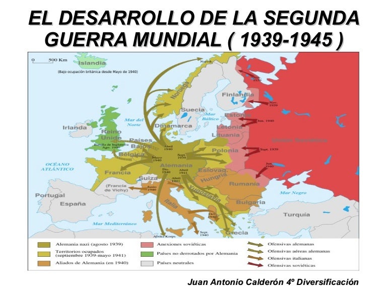 Desarrollo de la segunda guerra mundial