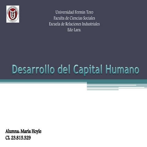 Desarrollo del capital humano | PPTX