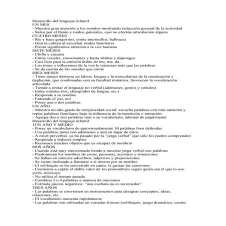 Desarrollo del lenguaje infantil