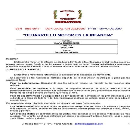 Desarrollo psicomotor de 0 a 3 años | PPTX