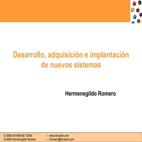 Desarrollo de sistemas