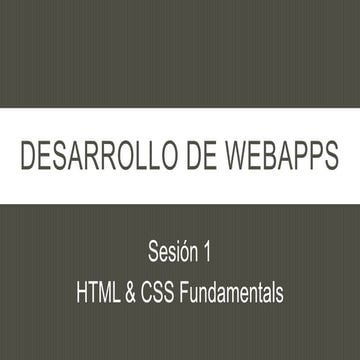 Desarrollo de webapps 1