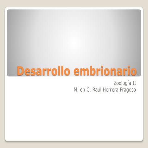 Desarrollo embrionario