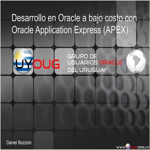 Desarrollo en oracle a bajo costo   apex