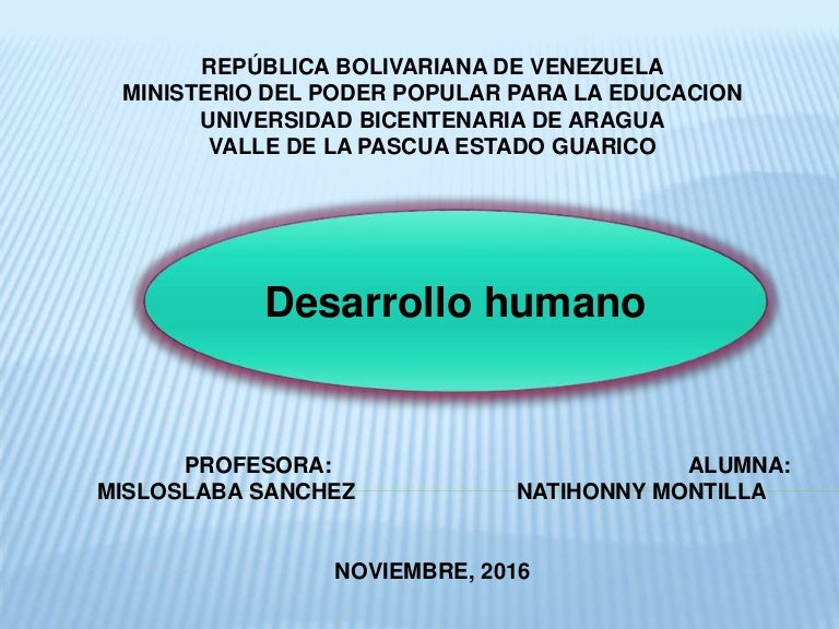 Desarrollo humano