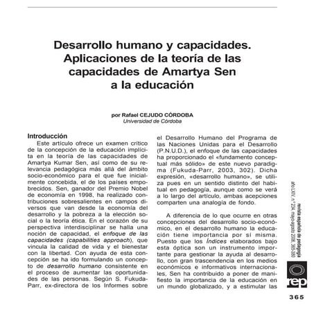 Desarrollo humanoy capacidades