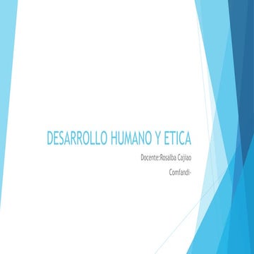 Desarrollo humano y ética