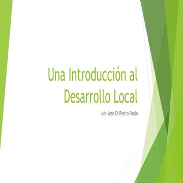 Desarrollo local