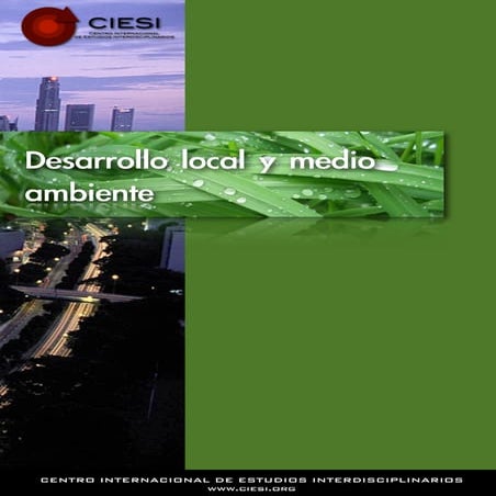 Desarrollo local y medio ambiente