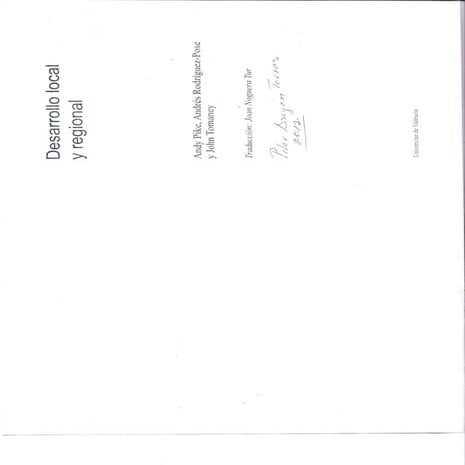 Desarrollo local y regional