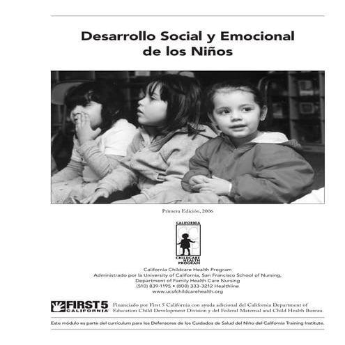 Desarrollo social y emocional infantil | PDF