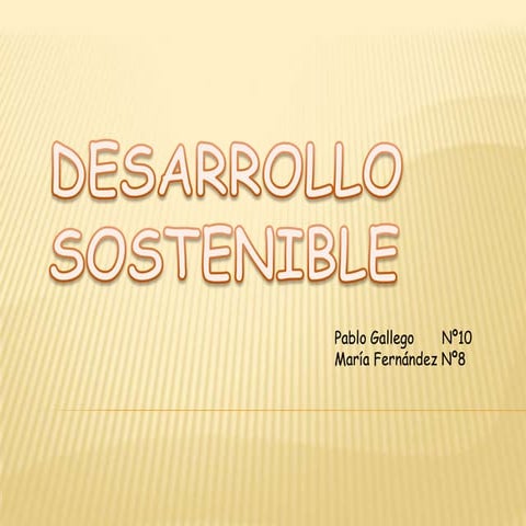 Desarrollo sostenible