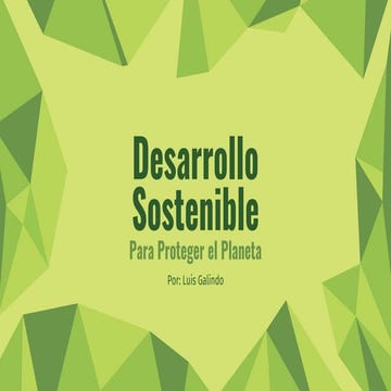 Desarrollo Sostenible