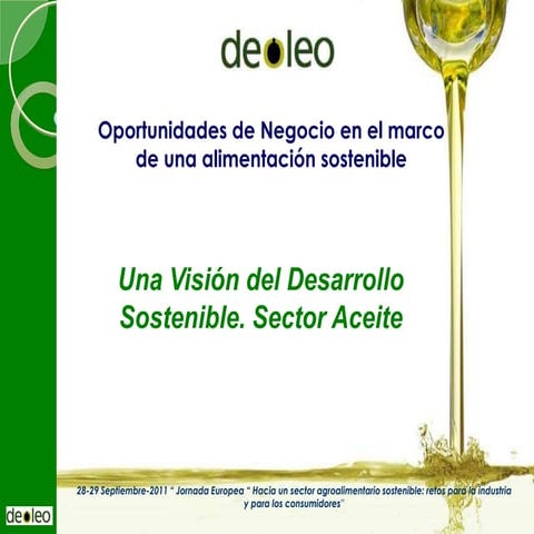 Desarrollo sostenible Deoleo - MARM