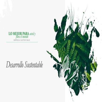 Desarrollo sustentable tema 1