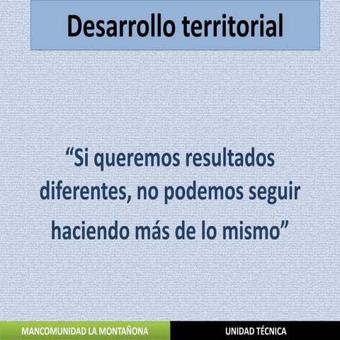 DESARROLLO TERRITORIAL | PPTX