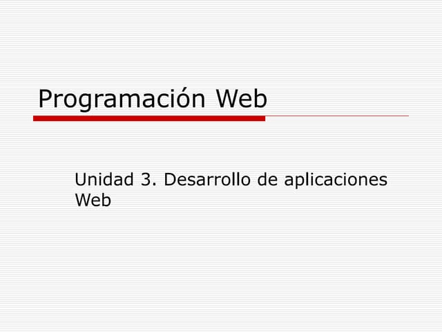 Desarrollo web