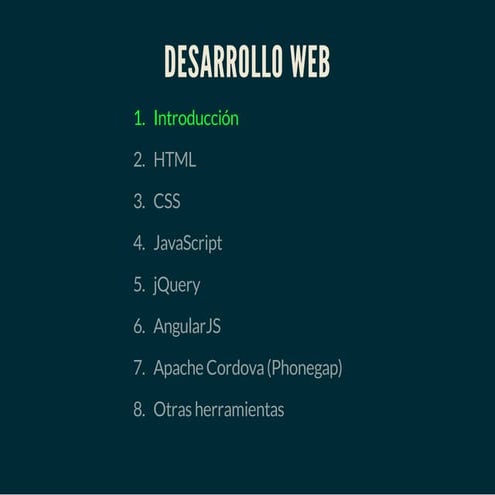 Desarrollo web Front End