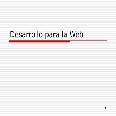 Desarrollo web