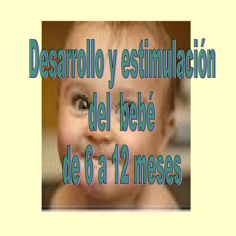Desarrollo y estimulación 6-12 m