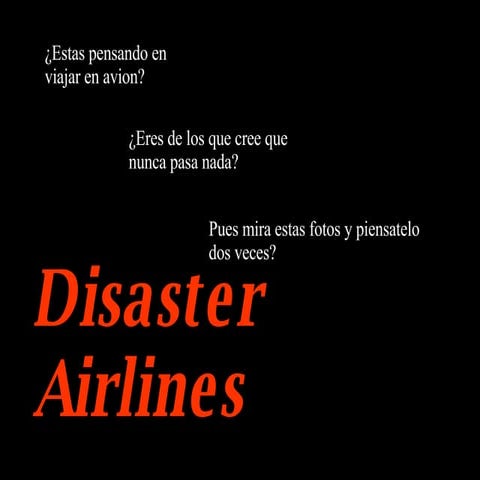 Desastres Aereos