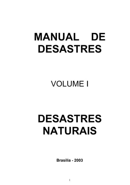 Desastres naturais vol_i