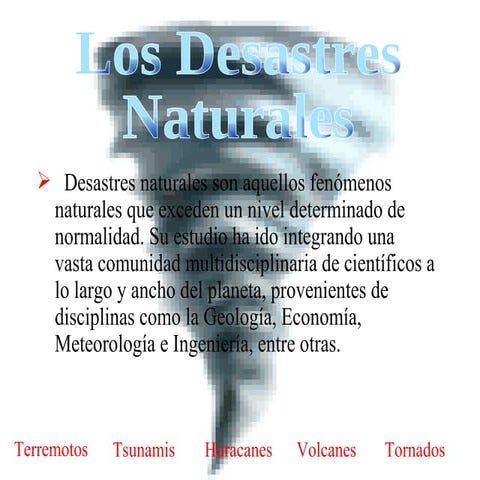 Desastresnaturales