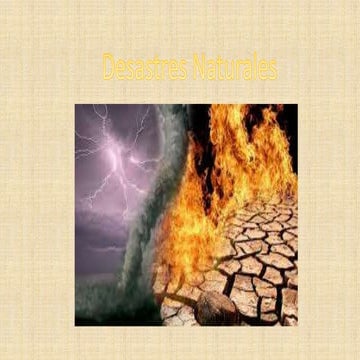 Desastres naturales