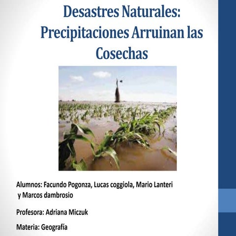 Desastres naturales