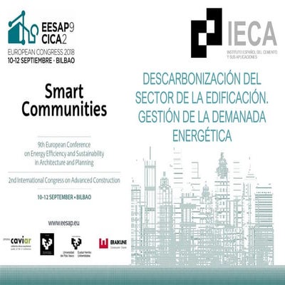 Descarbonización del sector de la edificación. Gestión de la demanda energéti...