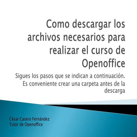Descarga archivos openoffice