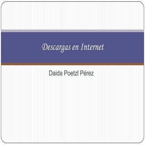 Descargas en internet