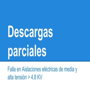 Descargas parciales