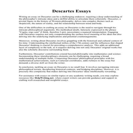 Descartes Essays.pdf