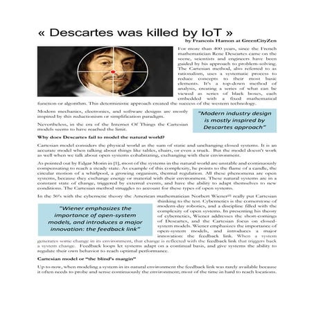 Why Internet of Things is killing the Cartesian Model