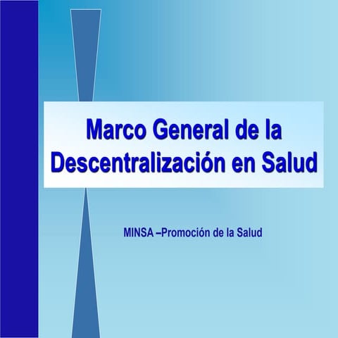 Descentralizacion general DE LA SALUD | PDF