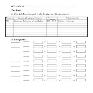 Descomponer números