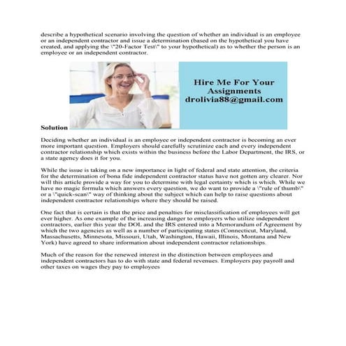 Describe A Hypothetical Scenario Involving The Question Of Whether An Docx