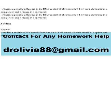 Describe a possible difference in the DNA content of chromosome 1.pdf